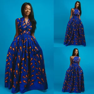 New Arrivals African Style Bandage Women Dresses Digital Printing Fashion Women Clothing Sexy Long Casual Dresses