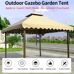 Garden pavilion Outdoor Aluminum Gazebo courtyard garden Pergola quadrangle Pavilion Roman tent outdoor sunshade canopy